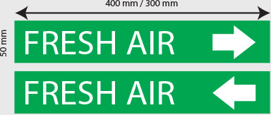 Duct Identification Labels Fresh Air