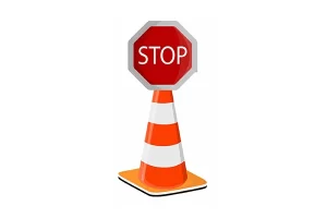 Plastic Cone Signs