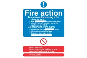 Fire Instruction Signs