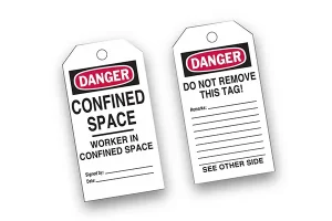 Confined Space Tags