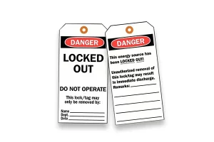 Lockout/Do Not Operate Tags