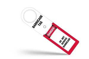 Barricade Safety Tags
