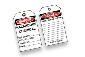 Chemical Hazard Tags