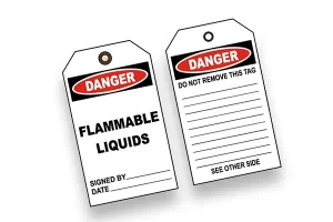Flammable Warning Tags
