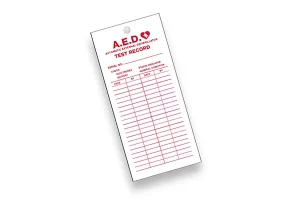 AED Tags (AED Inspection Record Tag & AED Test Record Tag)