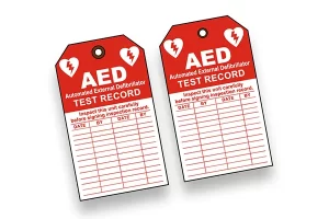 AED Tags (AED Inspection Record Tag & AED Test Record Tag)