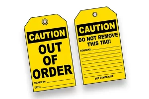 Out of Service Tags