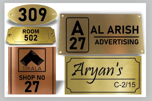 Brass Door Name Plates