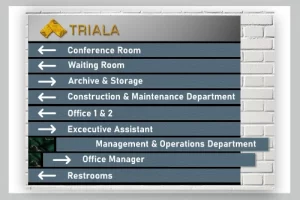 way finding signs in Dubai, UAE