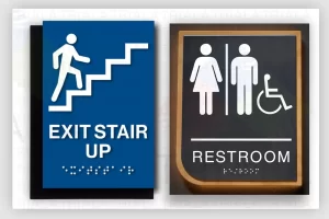 ADA braille signs in UAE