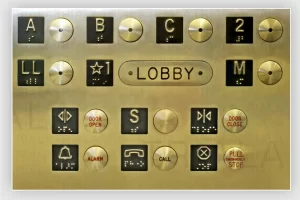 ADA braille signs in UAE