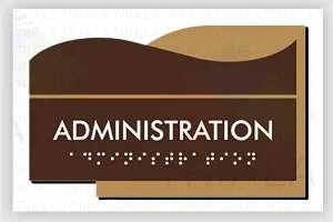 ADA braille signs in UAE