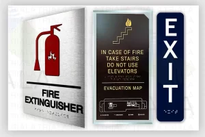 ADA braille signs in UAE