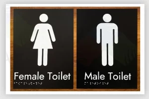 ADA braille signs in UAE