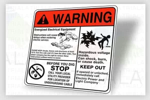 Electrical Warning Stickers
