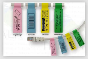 Wraparound self-laminating Cable labels