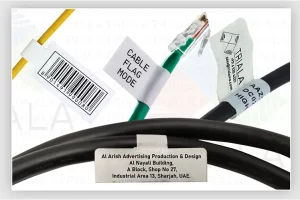 Wraparound self-laminating Cable labels