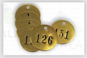 Brass Engraved Valve Tags
