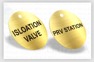 Brass Engraved Valve Tags