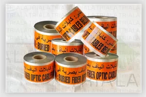 Underground detectable warning tape