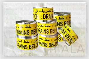 Underground detectable warning tape