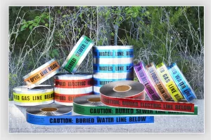 Underground detectable warning tape