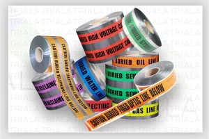 Underground detectable warning tape