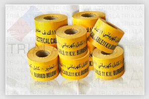 Non-detectable underground warning tape