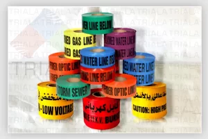 Polyethylene underground warning tape