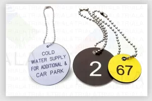 PVC Engraved Valve Tags