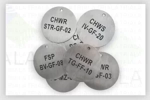 stainless steel engraved valve tags