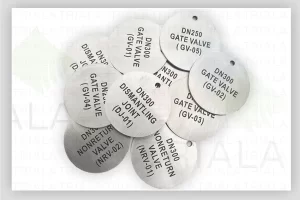 stainless steel engraved valve tags