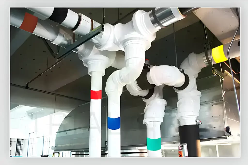 MEP Labels,plumbing labels,electrical labels,mechanical labels,arrow tape,flow tape,triangle stickers,supply air sticker,sprinkler sticker