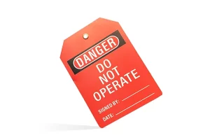 do not operate tags