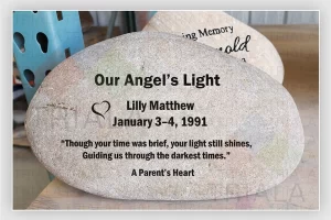 engraving on memorial stones