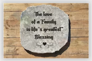 engraving on personalized garden stones