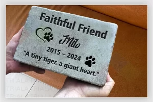 engraving on pet memorial stones