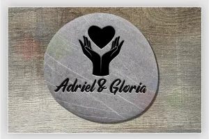 engraving on pocket rocks&with stones