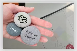 engraving on pocket rocks&with stones