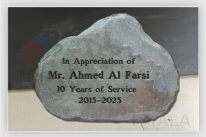 engraving stones on business corporate