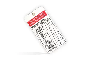 Fire Extinguisher Inspection Tags