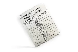 Fire Extinguisher Inspection Tags