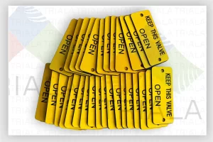 pvc engraved valve tags
