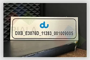 Engraving – Du GAID / Etisalat EID Labels