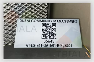 Engraving – Barcode and QR tags