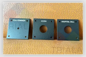 Engraving – Control Panel fascias