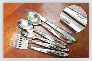 engraving on kitchen utensils