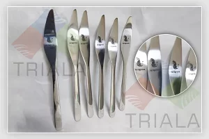 engraving on kitchen utensils