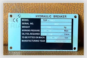 aluminium data plates