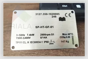 aluminium data plates
